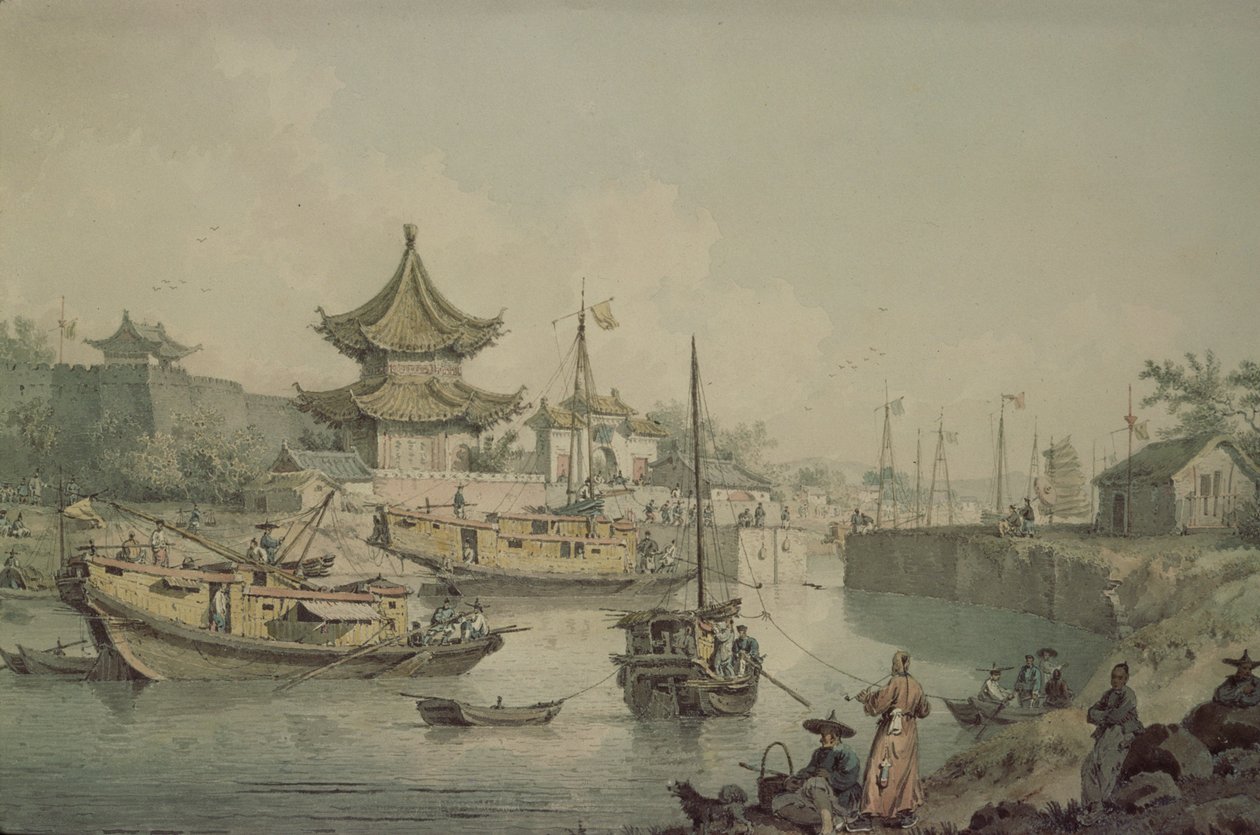 Barken der Lord Macartney-Botschaft nach China von William Alexander