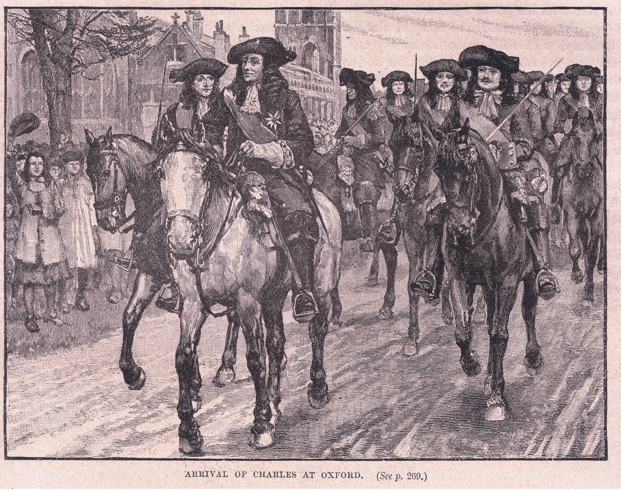 Ankunft von Charles in Oxford AD 1681 von William Barnes Wollen