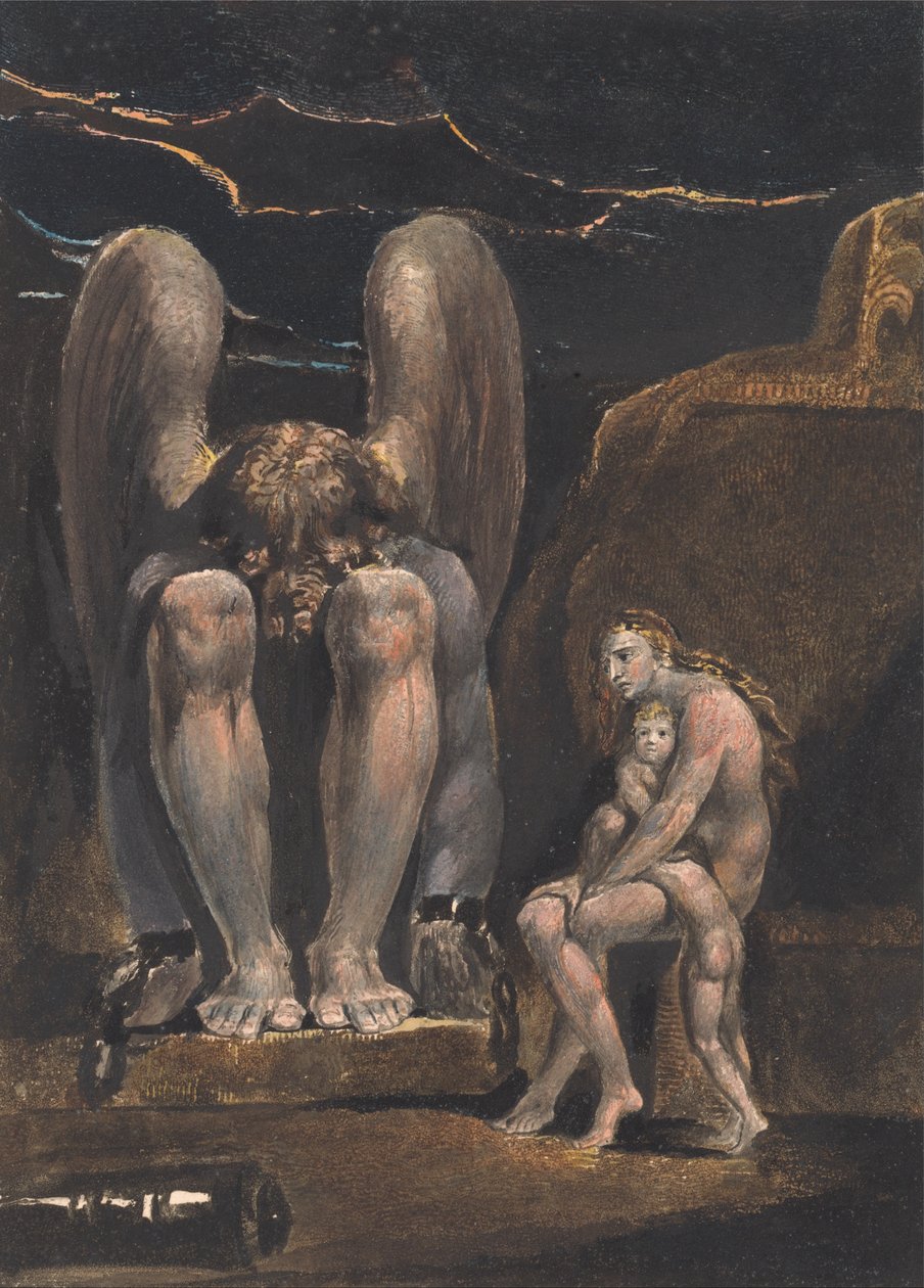 Amerika. Eine Prophezeiung, Tafel 1, Frontispiz von William Blake