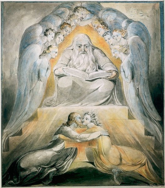 Barmherzigkeit und Wahrheit sind zusammengekommen von William Blake