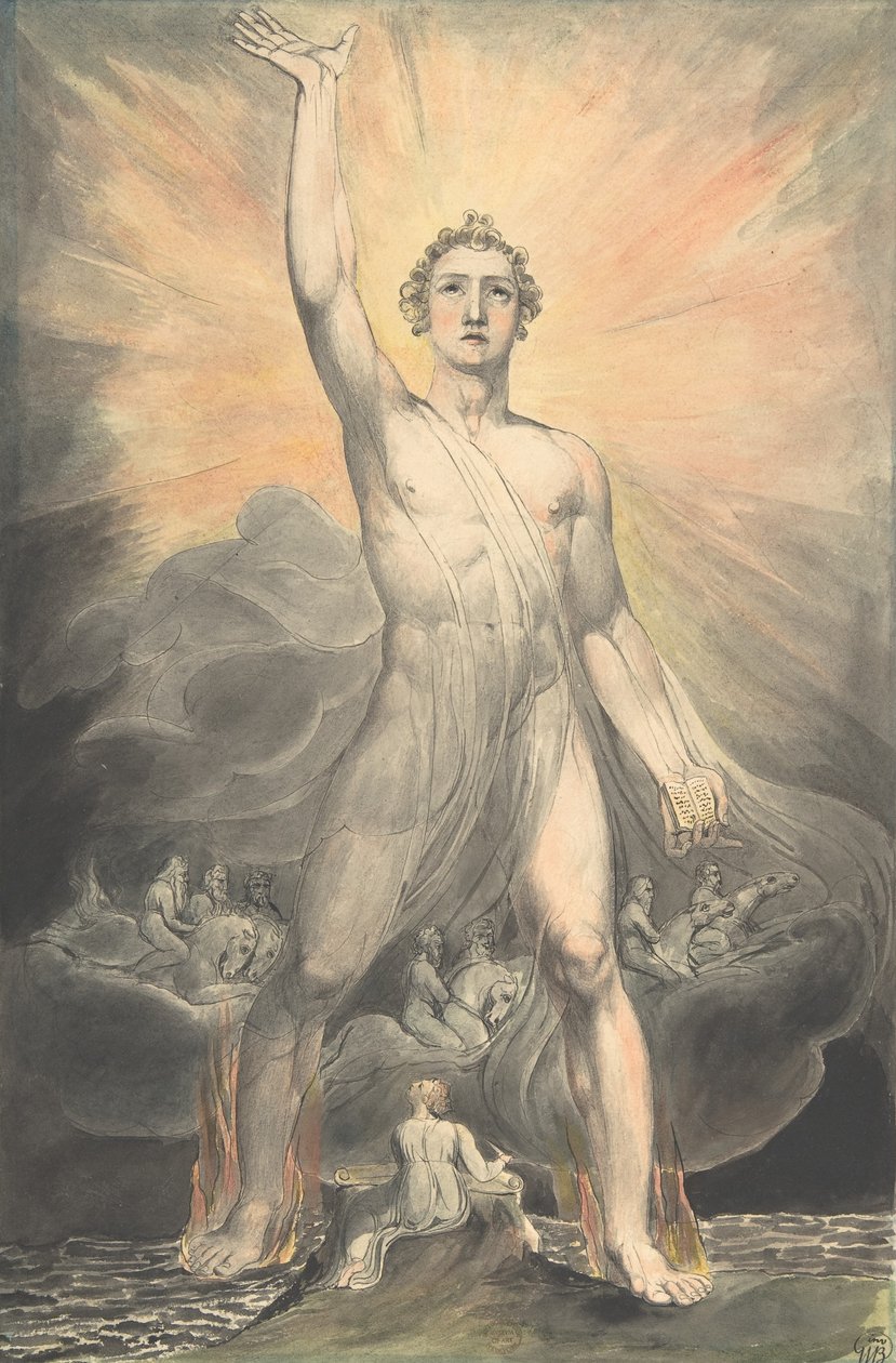 Der Engel der Offenbarung, ca. 1805 von William Blake