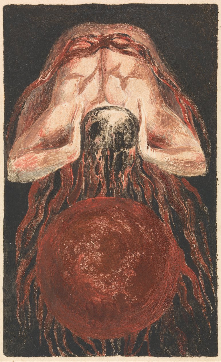 Das erste Buch von Urizen, Tafel 16 (Bentley 17) von William Blake