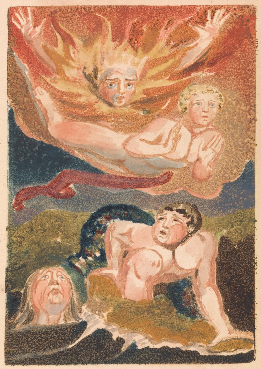 Das erste Buch von Urizen, Tafel 22 (Bentley 24) von William Blake