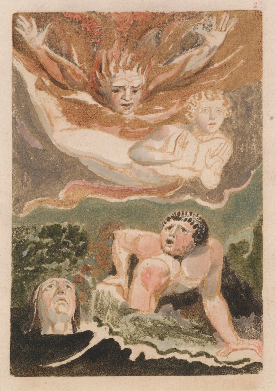 Das erste Buch von Urizen, Tafel 4 (Bentley 24) von William Blake