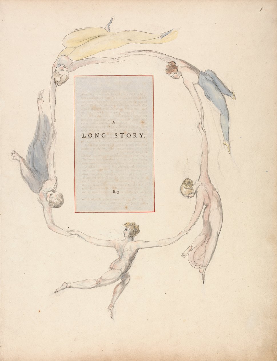 Die Gedichte von Thomas Gray, Design 23, Eine lange Geschichte von William Blake