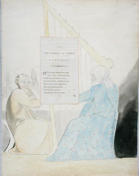 Die Triumphe von Owen, Design 89 aus The Poems of Thomas Gray, 1797-98 von William Blake