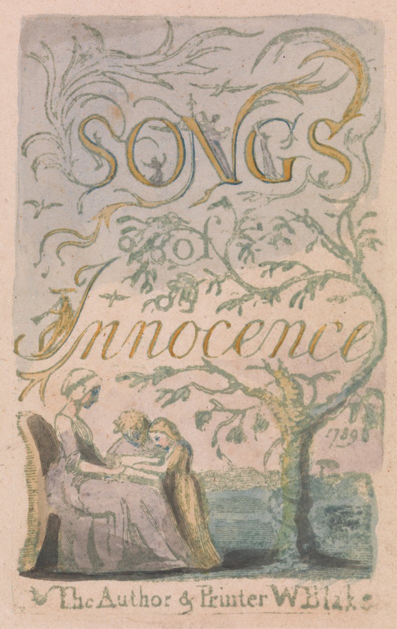 Titelblatt, Platte 2 aus Songs of Innocence, 1789 von William Blake