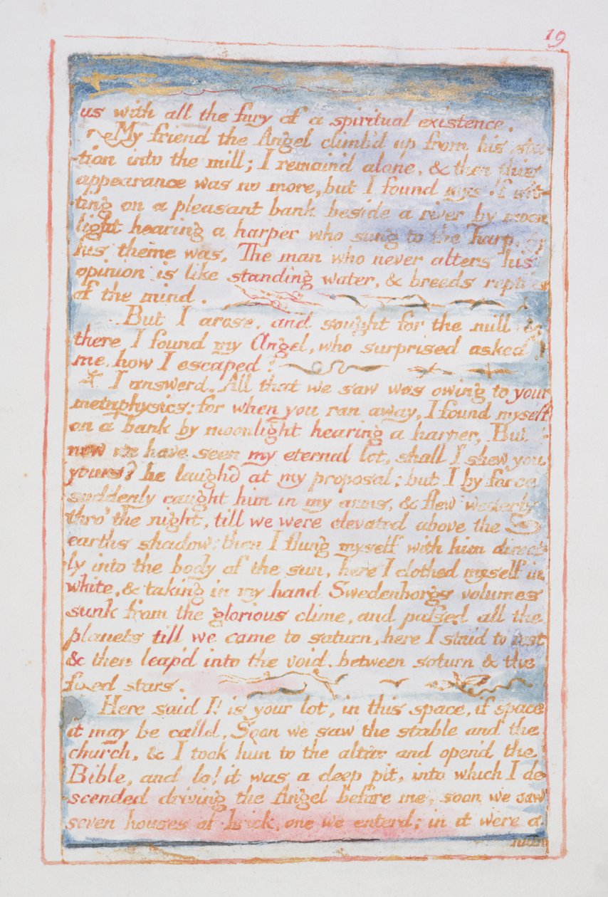 Uns mit all der Wut einer spirituellen Existenz..., Text aus Die Hochzeit von Himmel und Hölle, ca. 1790-3 von William Blake