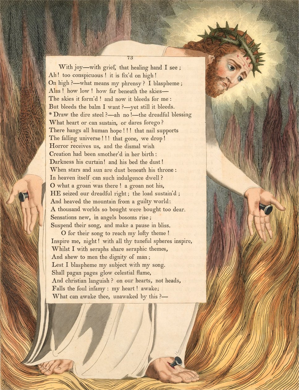 William Blake Illustration zu Night Thoughts Platte 73 von William Blake