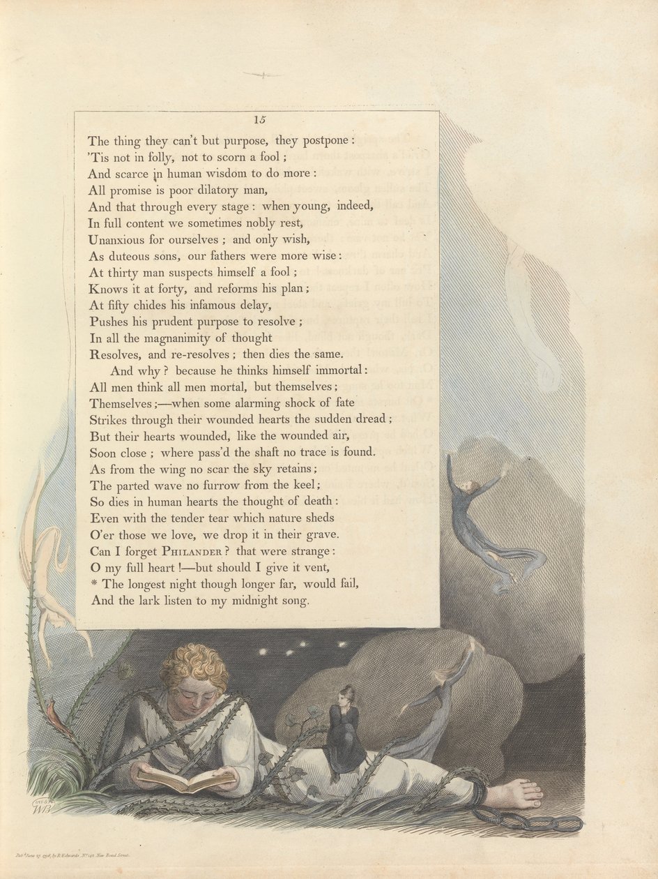 Youngs Nachtgedanken, Seite 15 von William Blake