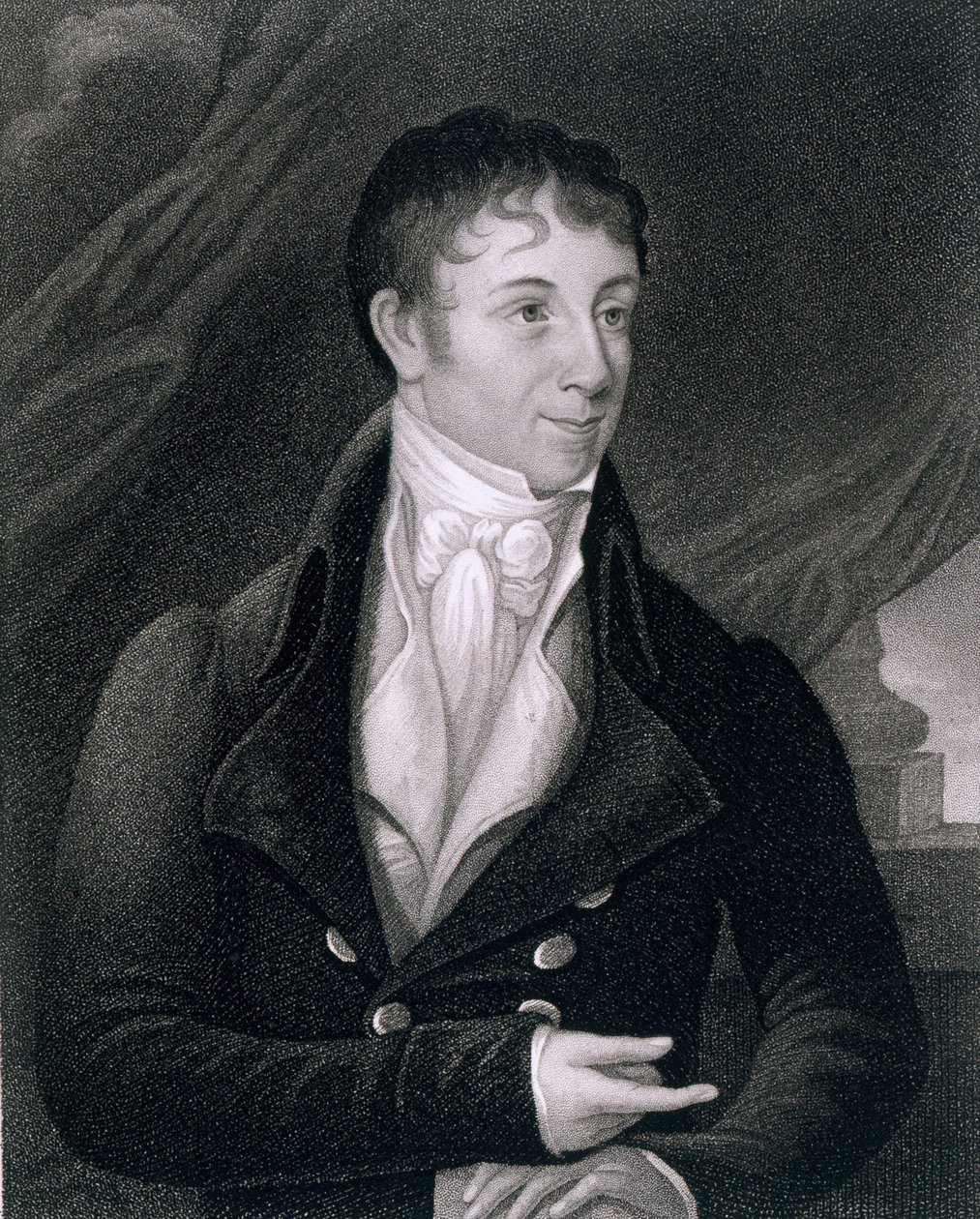 Charles Brockden Brown (1771-1810) graviert von John B. Forrest (1814-70) von William Dunlap