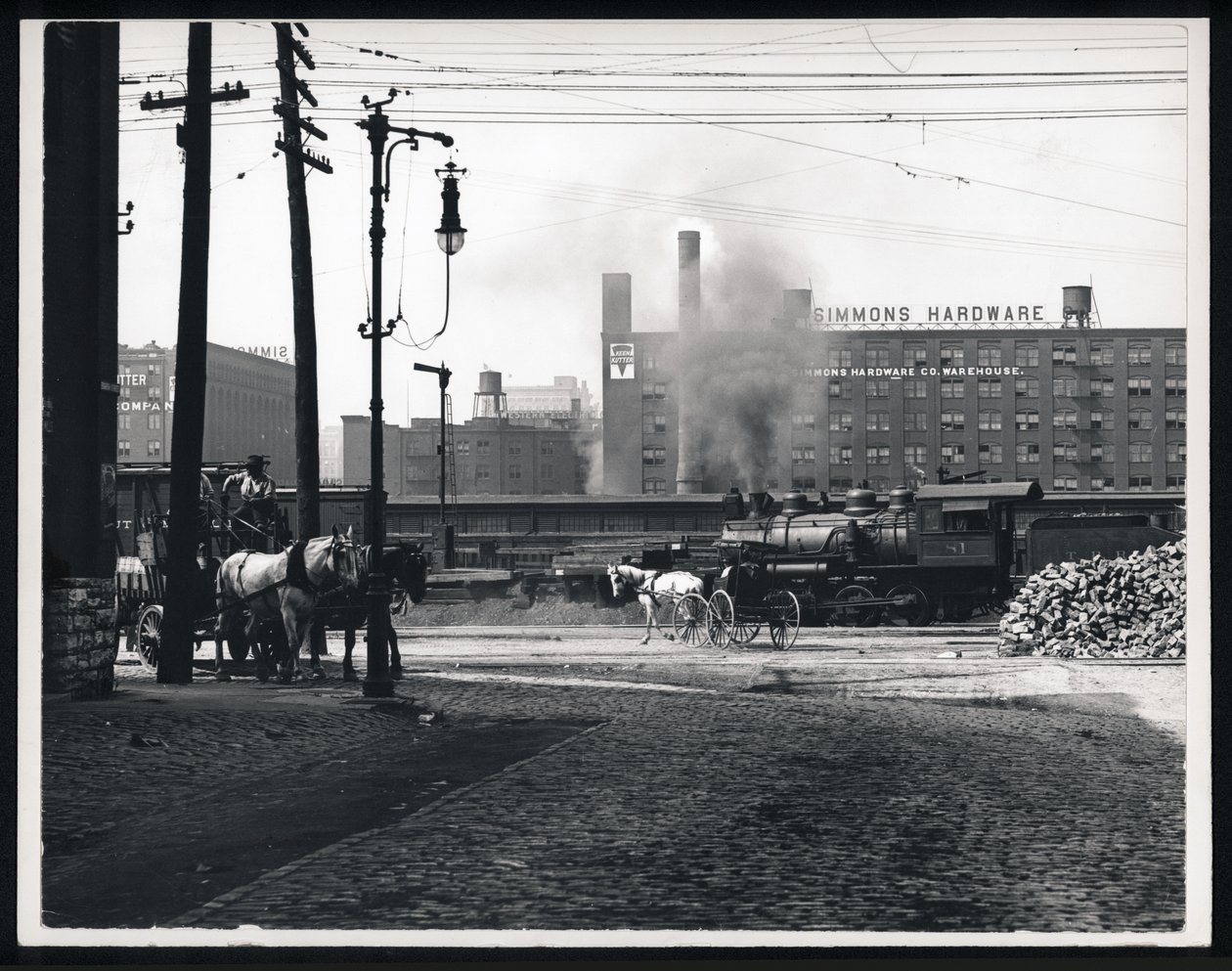 Simmons Hardware von der Eighth und Spruce gesehen von William G. Swekosky