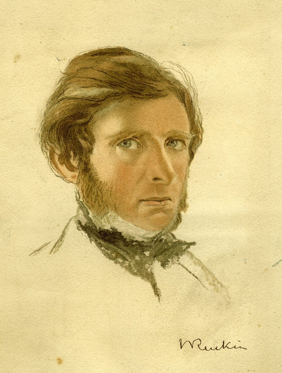 Porträt von John Ruskin, um 1861 von William Gersham Collingwood