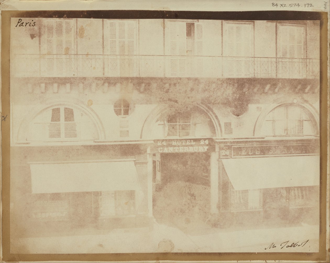 Das Hotel Canterbury, Paris von William Henry Fox Talbot