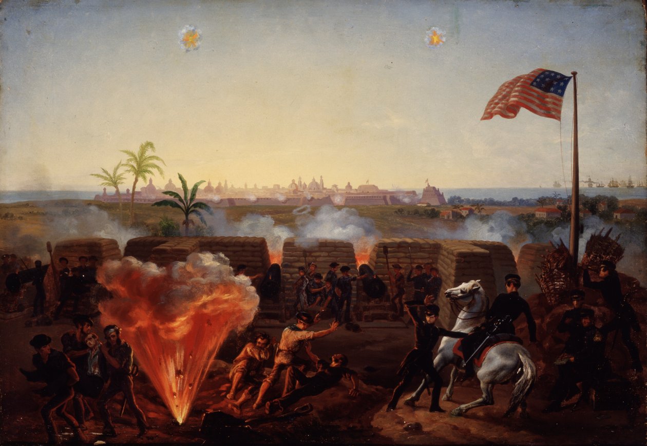 Die Belagerung von Vera Cruz, ca. 1867 von William Henry Powell