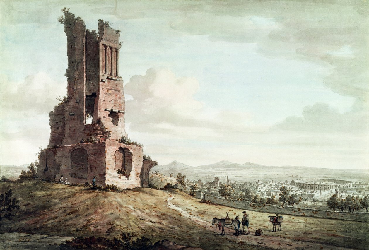 Nimes, von der Tour Magne, ca. 1765-68 von William Marlow