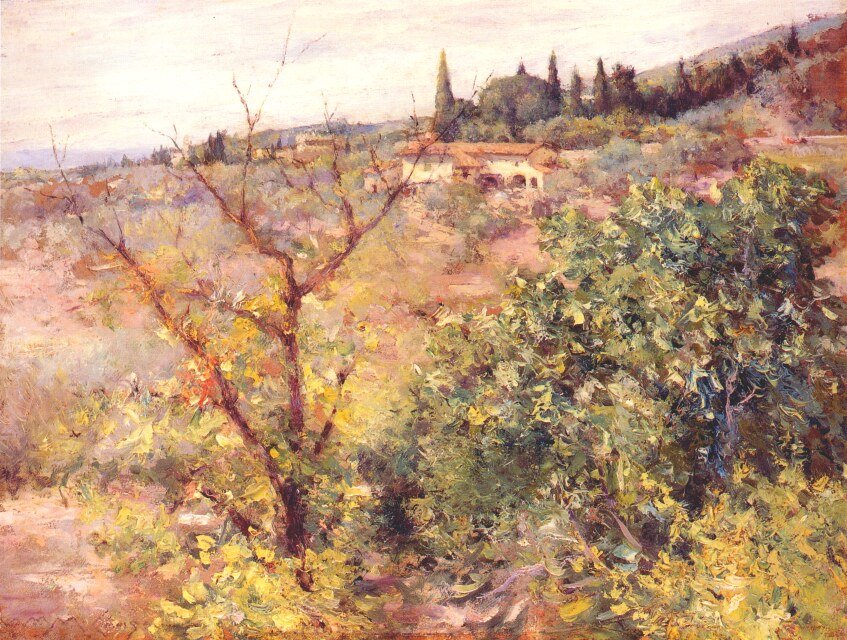 Blick auf Fiesole von William Merritt Chase