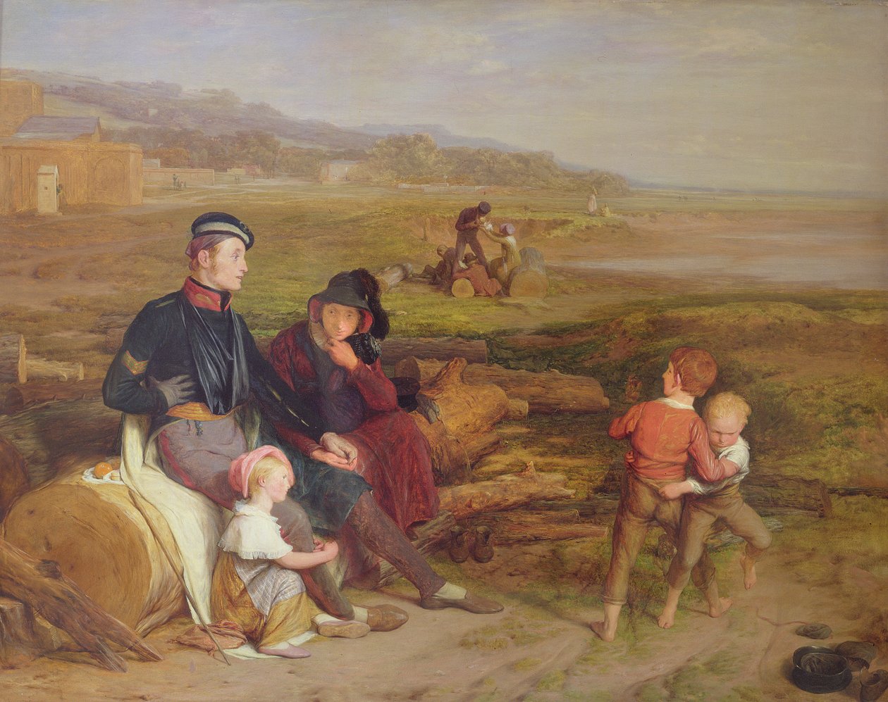 Der Genesende von der Schlacht von Waterloo, 1822 von William Mulready
