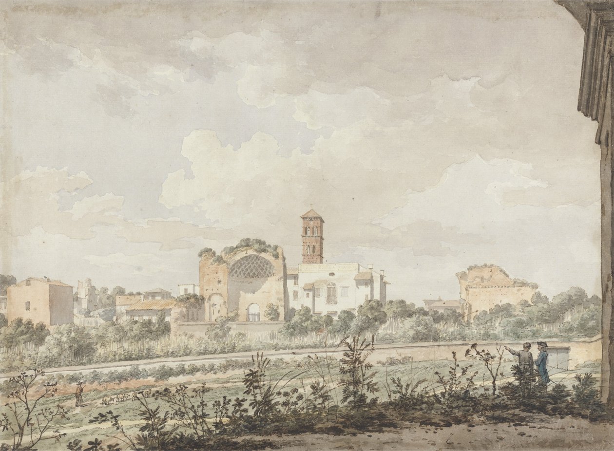 Tempel der Venus und Rom, Rom, 1781 von William Pars