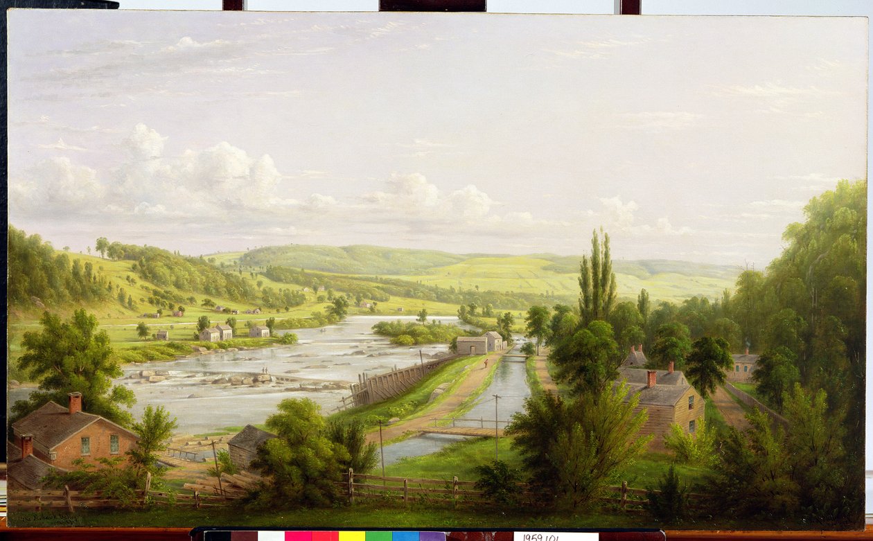 Mohawk River bei Little Falls, New York, 1892 von William Rickarby Miller