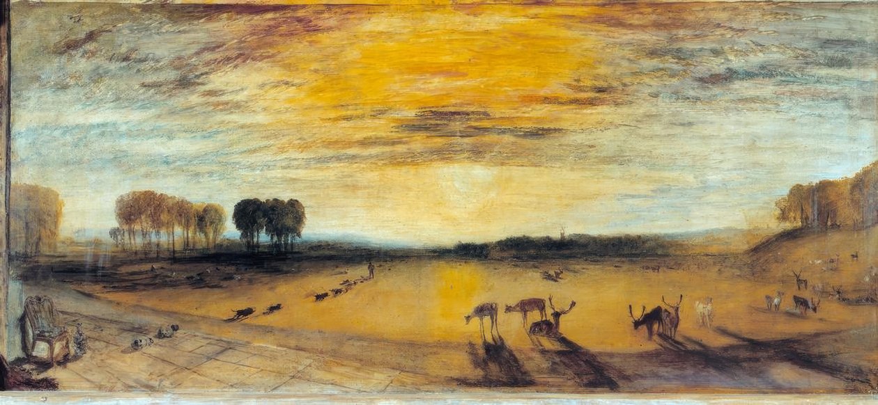 Petworth Park: Tillington Kirche in der Ferne von Joseph Mallord William Turner