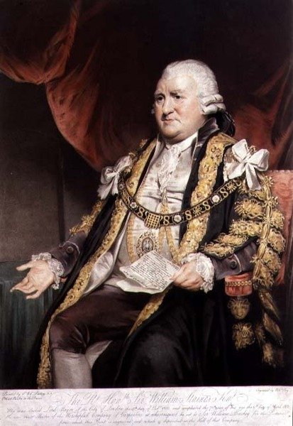 Porträt von Sir William Staines, Lord Mayor of London, graviert und veröffentlicht 1804 von William Say (1768-1834) von William (after) Beechey