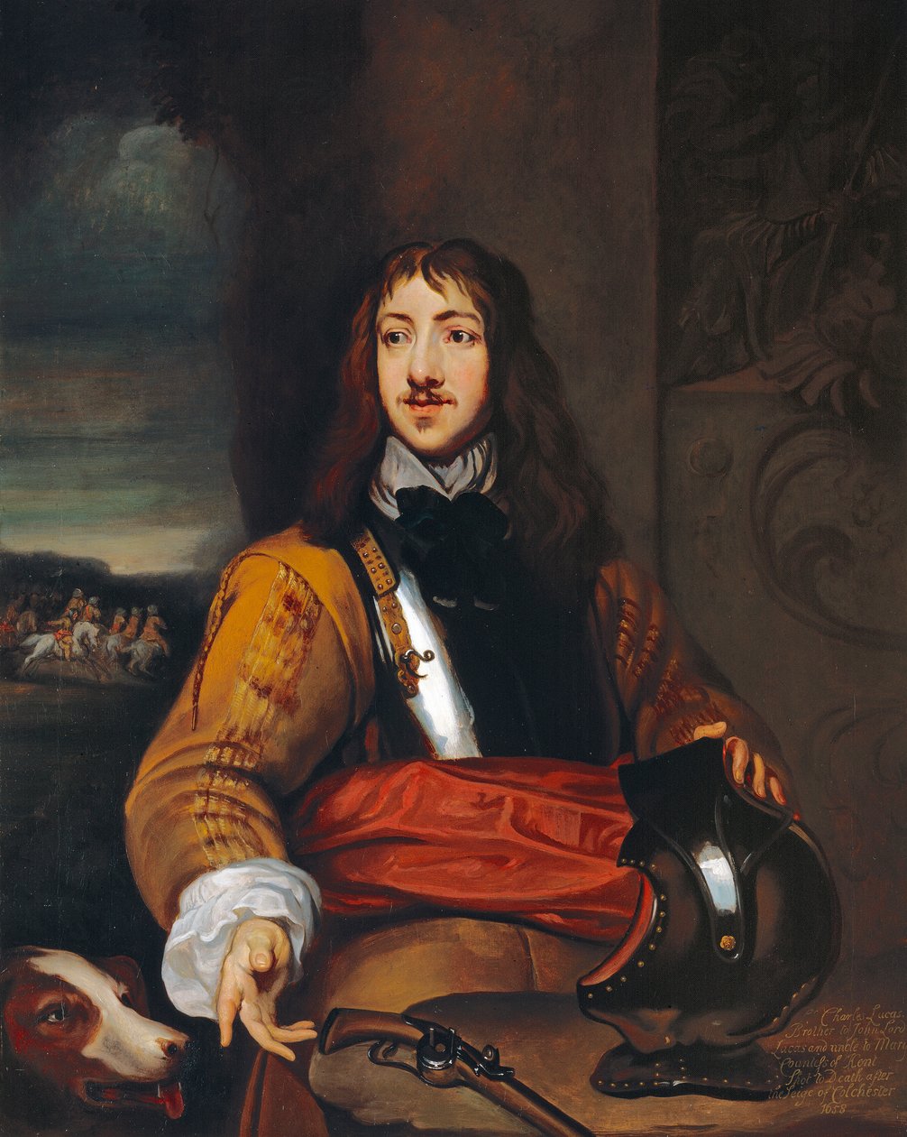 Colonel Richard Neville oder Sir Charles Lucas (1615-76) von William (after) Dobson