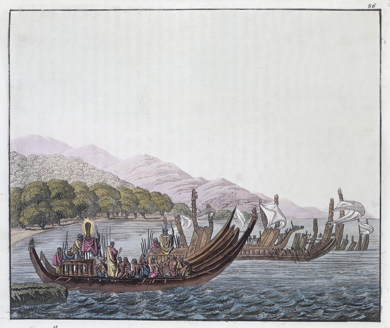 Gravur von P. Fumagalli, nach einem Gemälde von William Hodges von William (after) Hodges