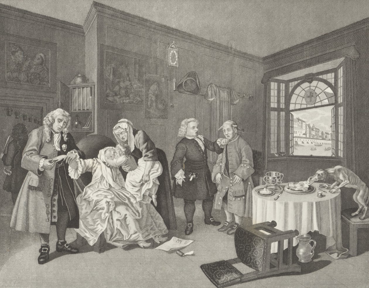 Die Modeheirat von William (after) Hogarth