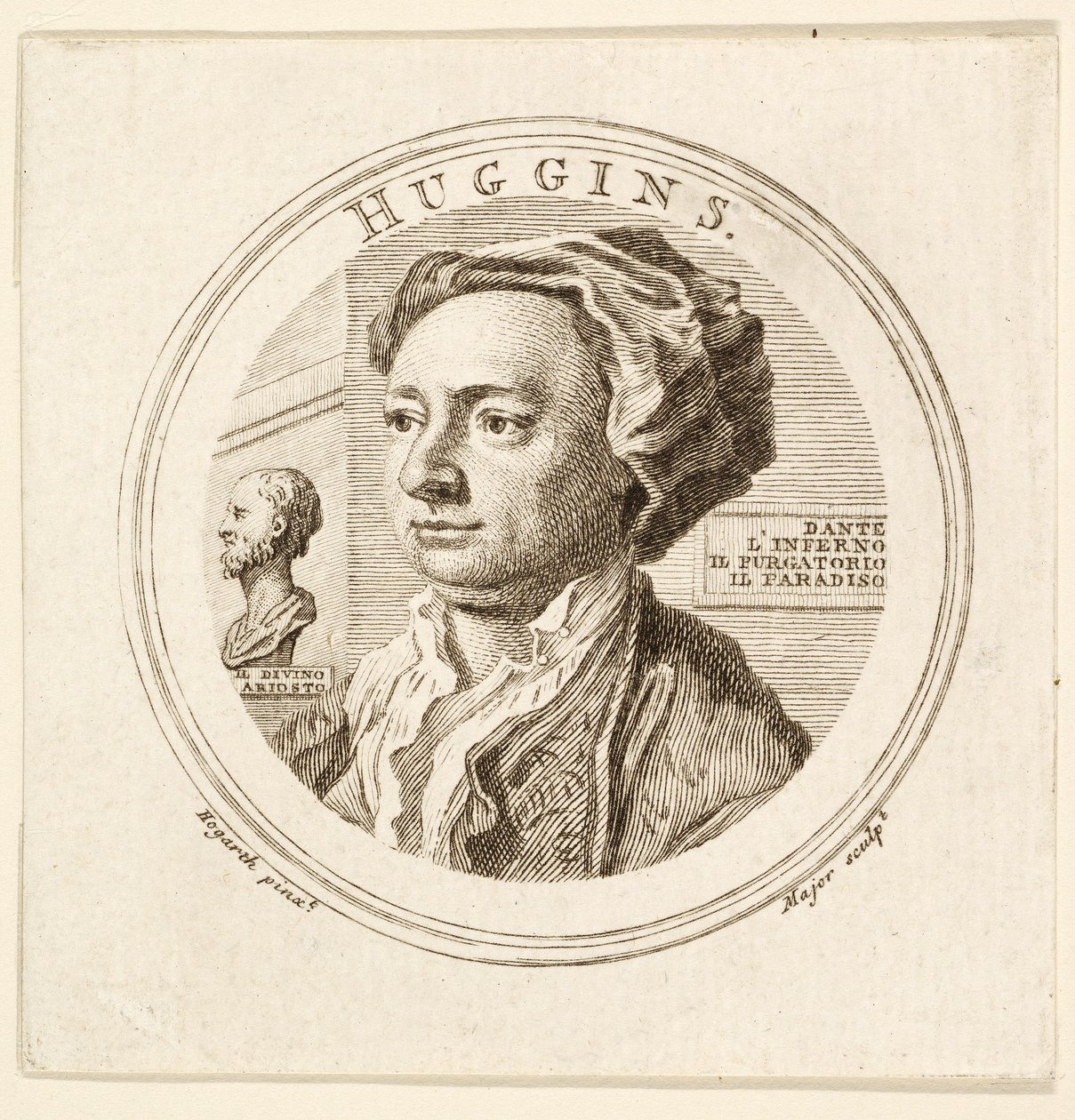 Porträt von William Huggins, veröffentlicht 1760 von William (after) Hogarth
