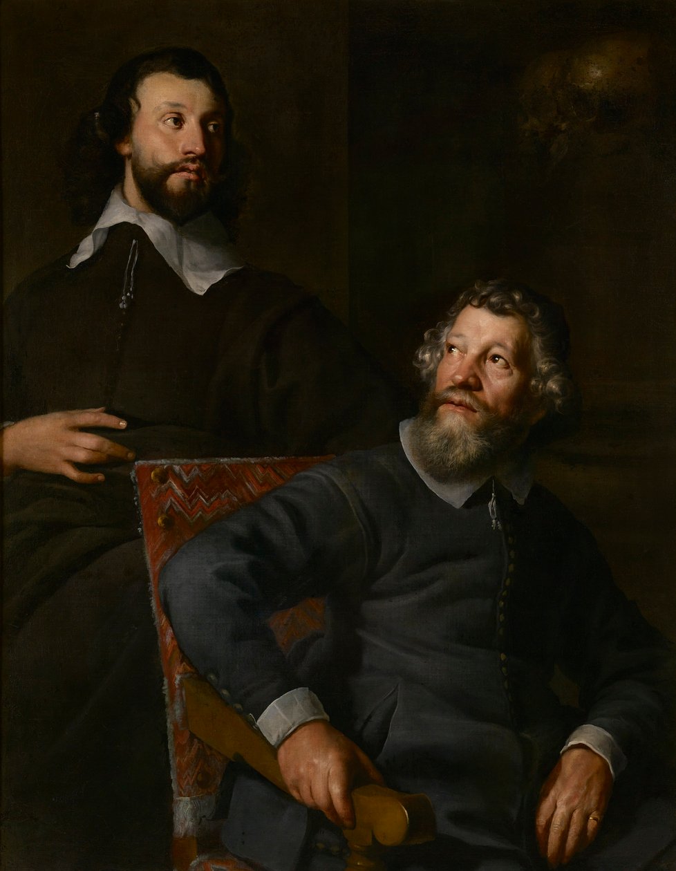 Porträt von zwei Herren, genannt Nicholas Stone und sein Sohn von William (attr. to) Dobson