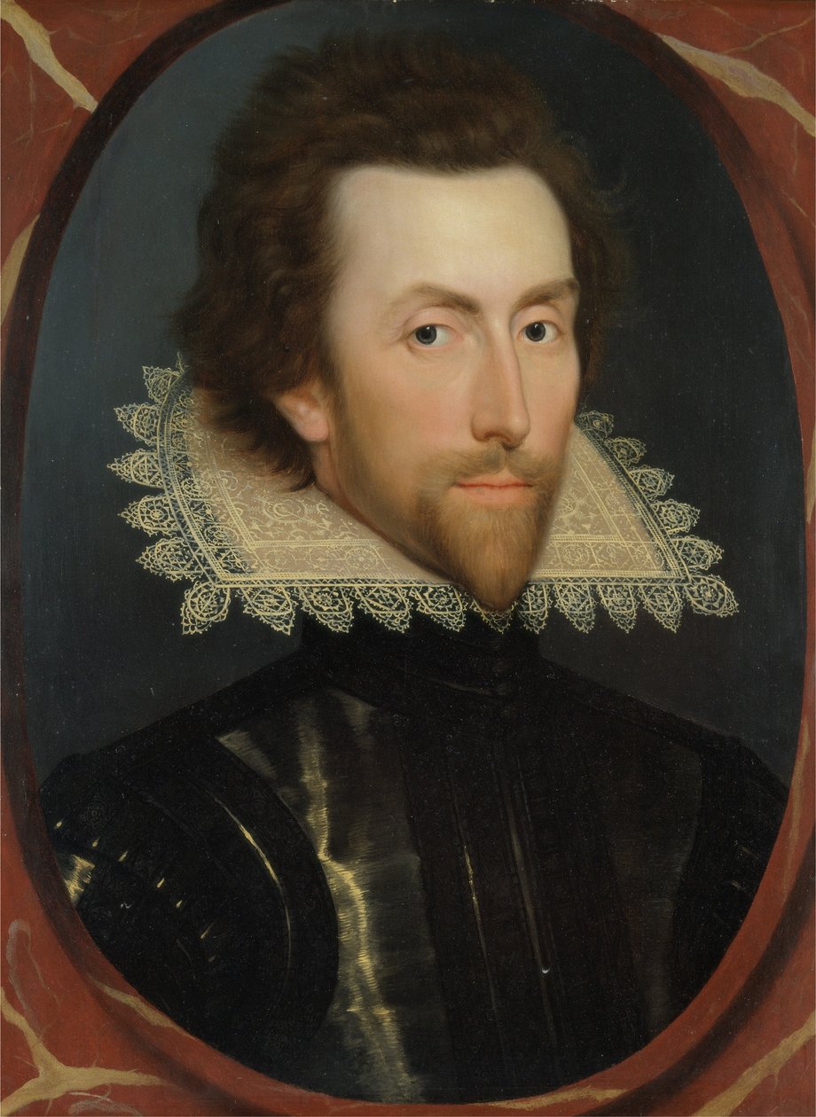Porträt von Grey Brydges, Fünfter Baron Chandos von Sudeley, ca. 1615 von William (attr. to) Larkin