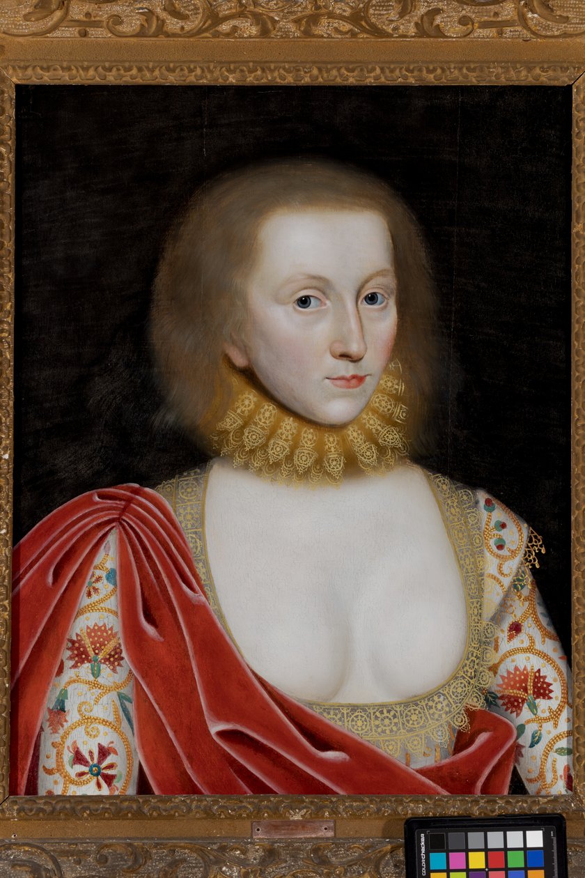 Porträt einer Dame, ca. 1585-1619 von William (studio of) Larkin