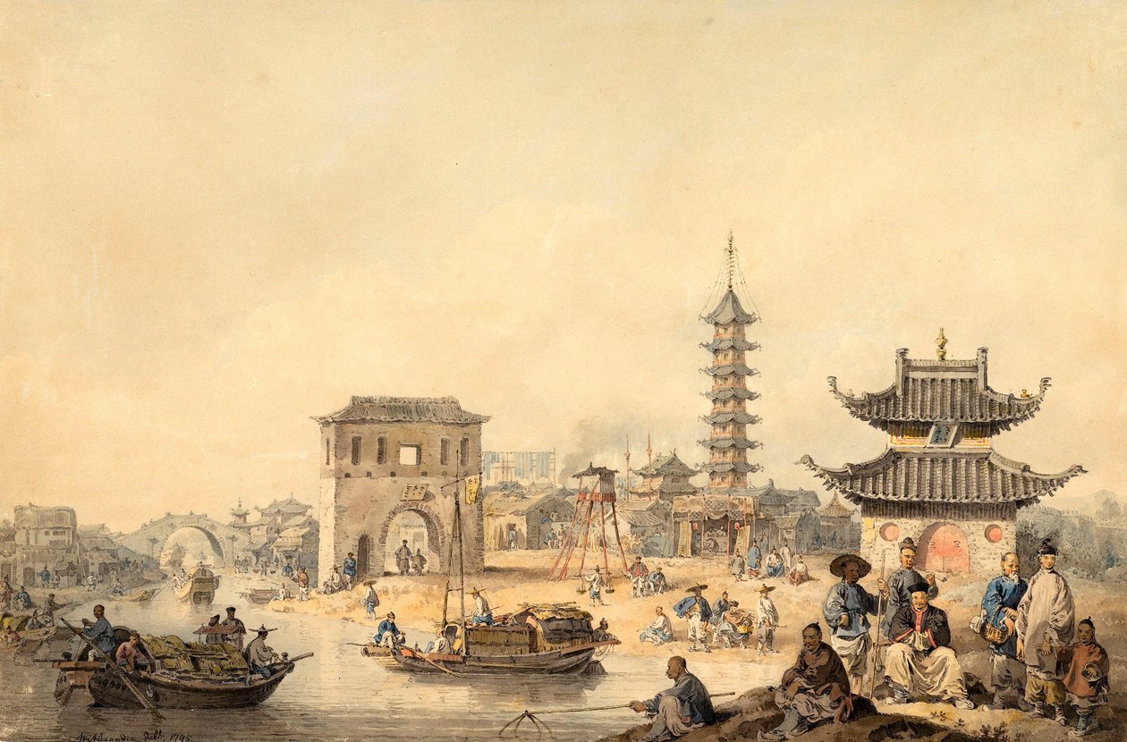Die Vororte einer chinesischen Stadt von William Alexander
