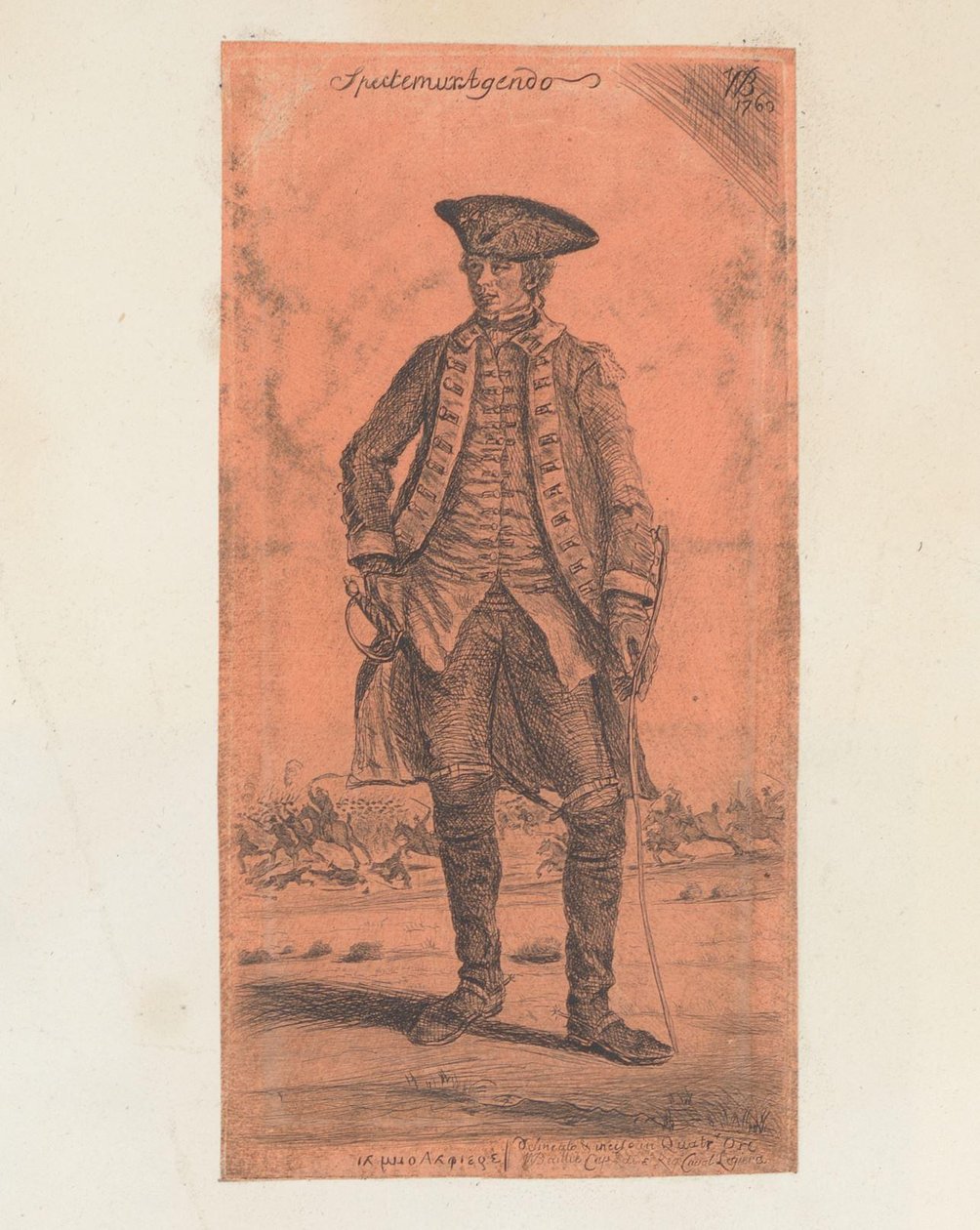 Porträt von Adjutant Daniel Brown von William Baillie
