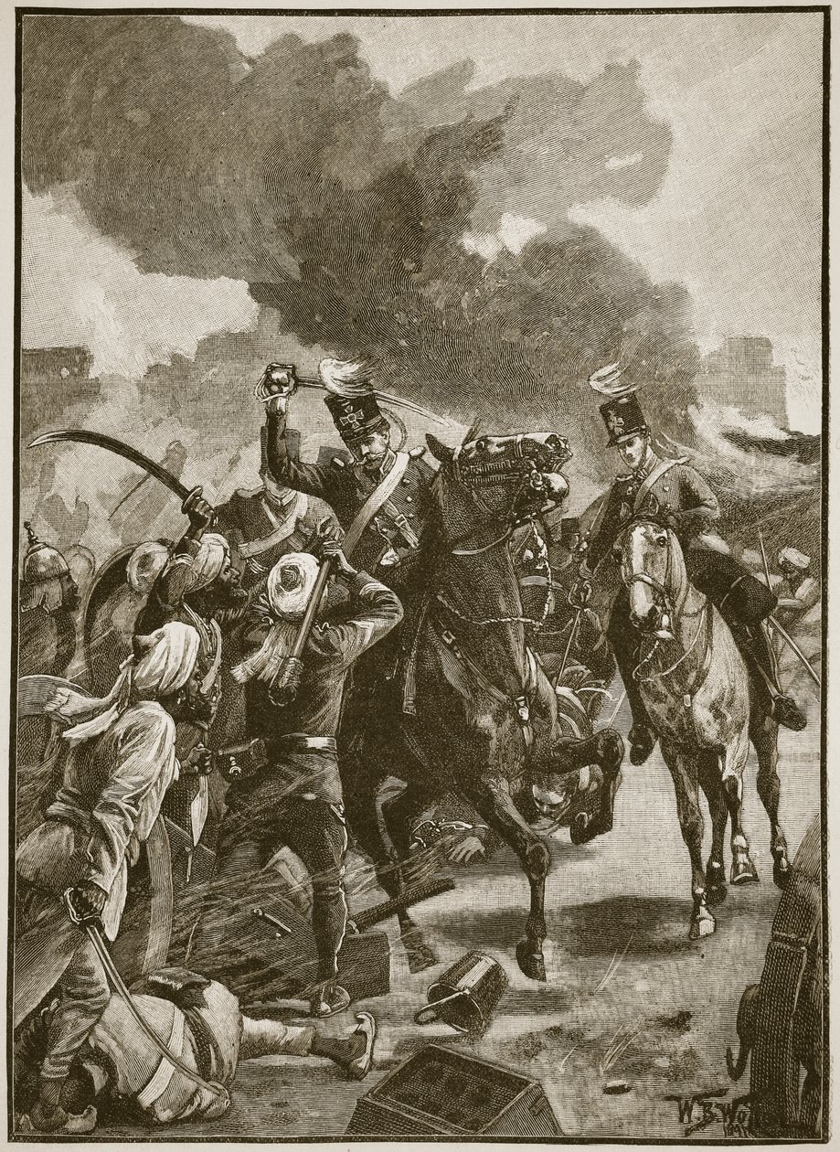 Thackwell bei Sobraon, 1846, Illustration aus 
