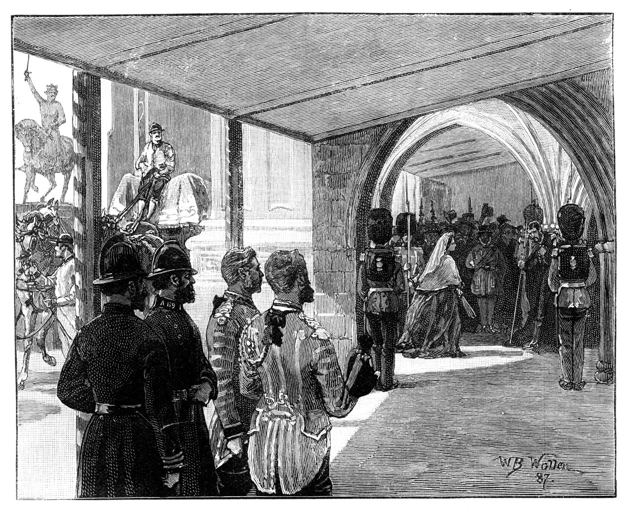 Die Eröffnung des Parlaments, Westminster, London, 1866 von William Barnes Wollen
