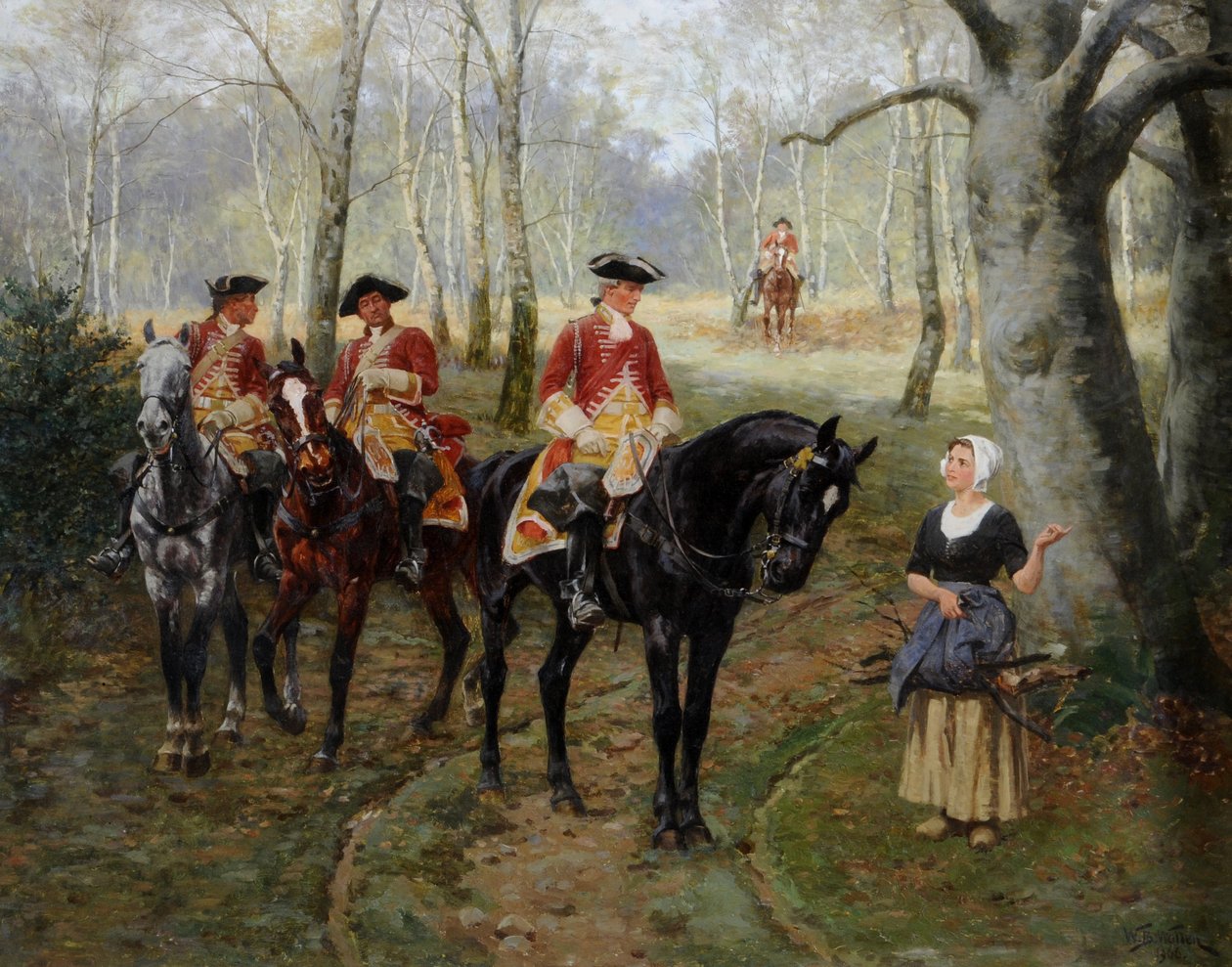 Die Patrouille, ca. 1906 von William Barnes Wollen