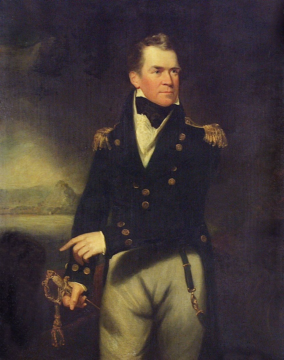 Kapitän Sir George Ralph Collier (1774-1824), um 1814 von William Beechey