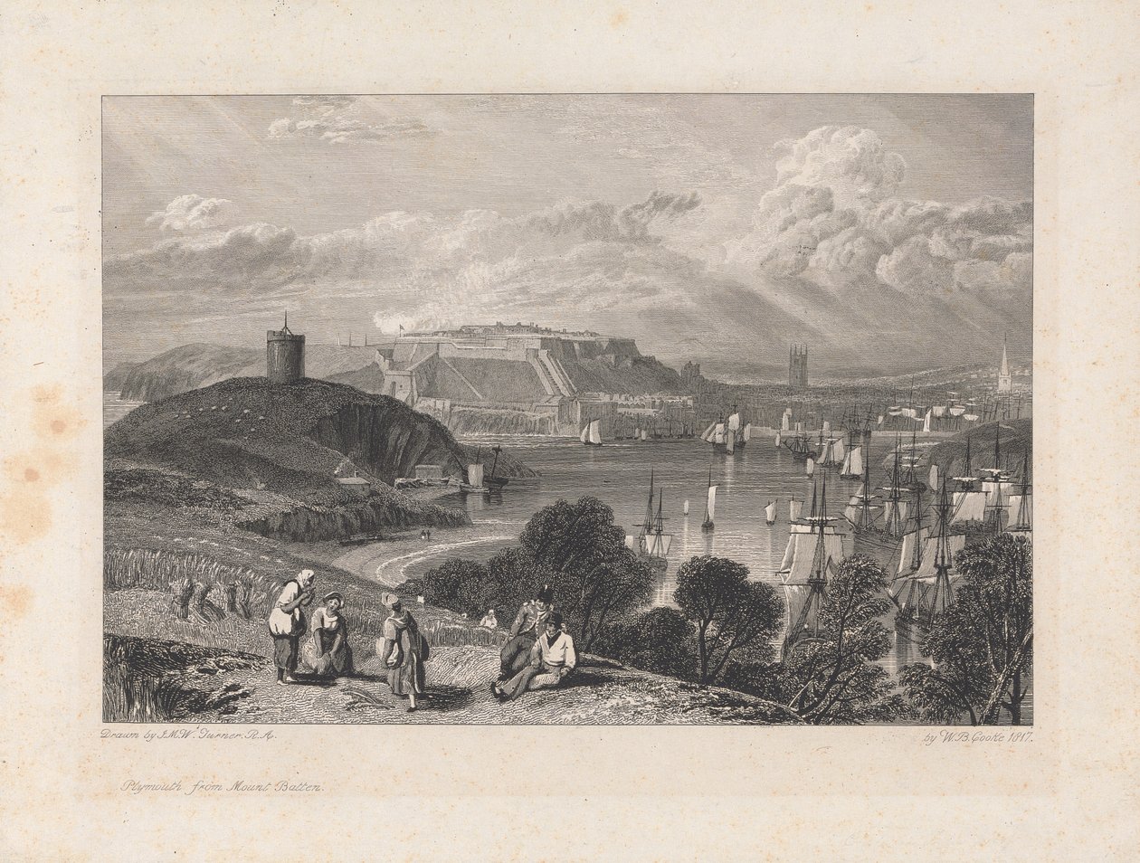 Plymouth, mit Mount Batten von William Bernard Cooke