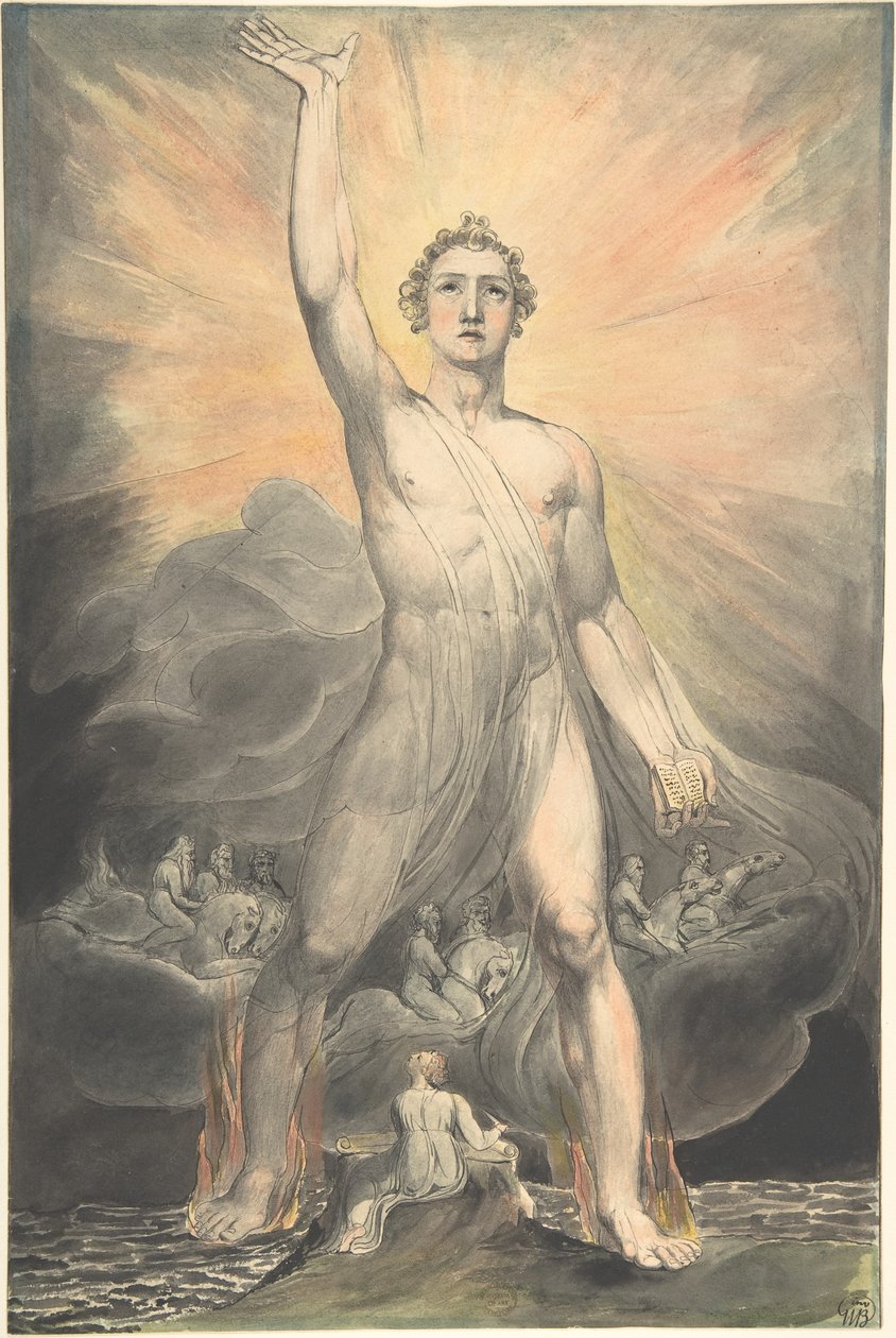 Engel der Offenbarung (Buch der Offenbarung, Kapitel 10) von William Blake