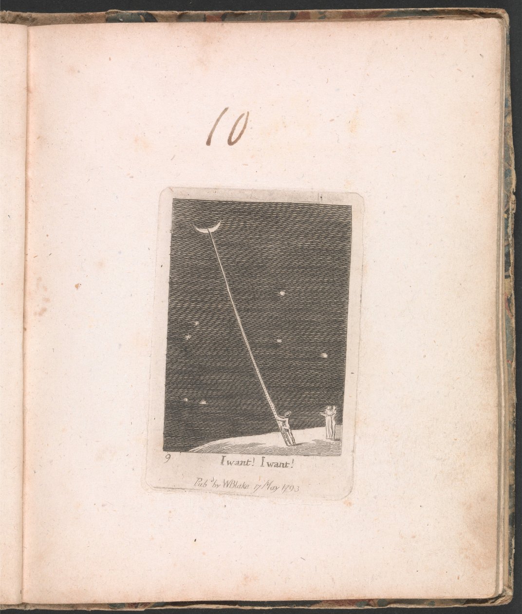 Für Kinder. Die Tore des Paradieses, Tafel 11, Ich will! Ich will! von William Blake