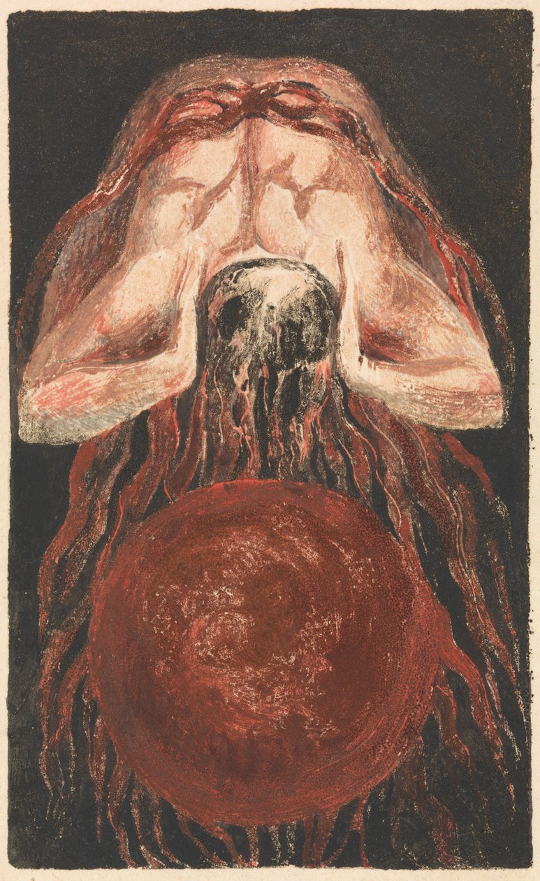 Das Erste Buch Urizen, Tafel 16 (Bentley 17) von William Blake