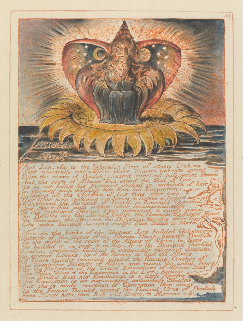 Jerusalem, Tafel 53, Jerusalem, Kap. 3 von William Blake