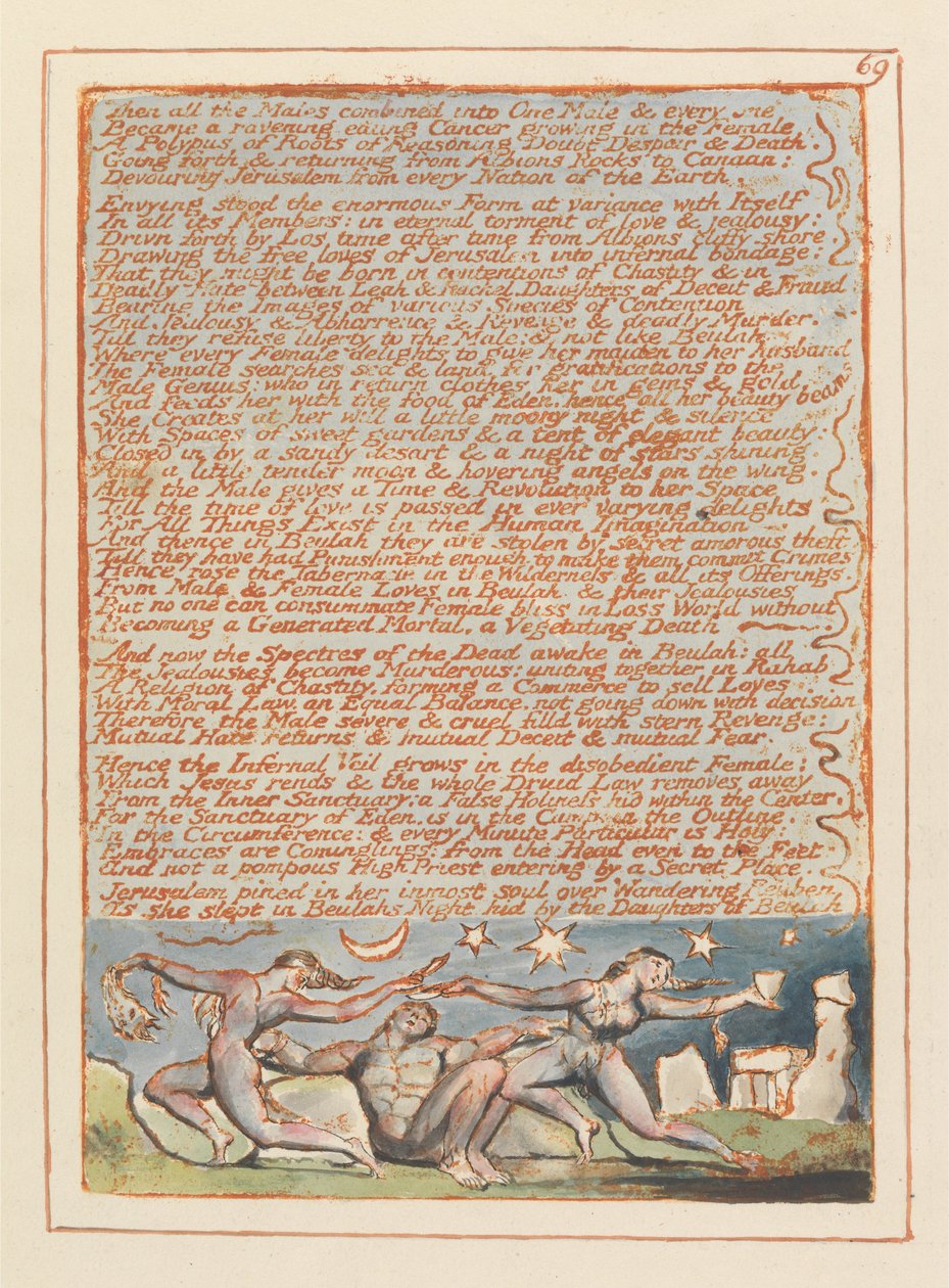 Jerusalem, Platte 69 von William Blake
