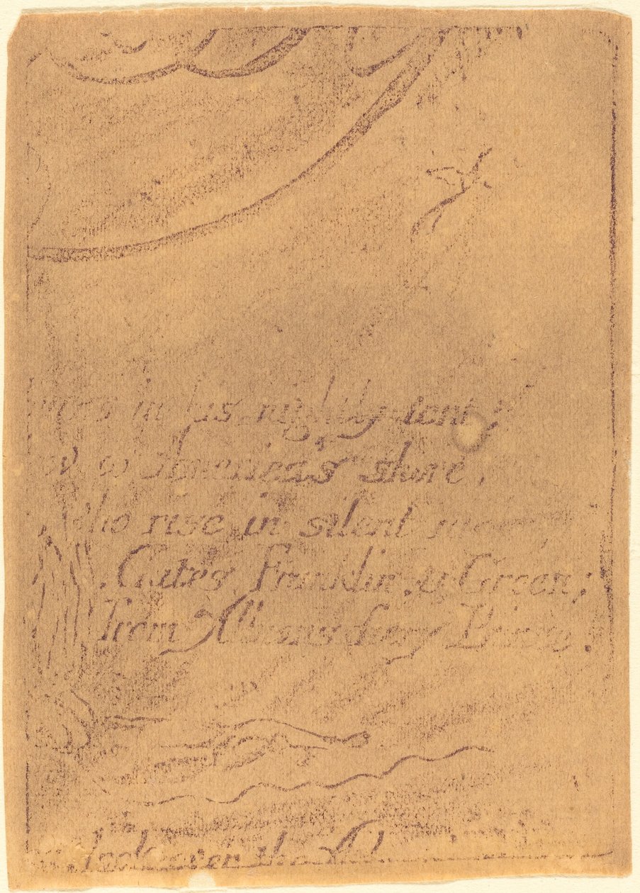 Neudruck aus Fragment der stornierten Platte für A Prophecy, 1793 von William Blake