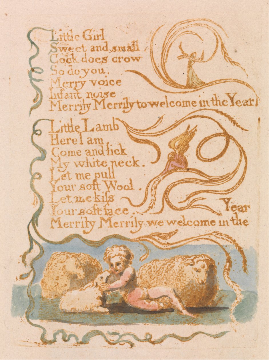 Lieder der Unschuld, Tafel 26, Frühling (Bentley 23) von William Blake