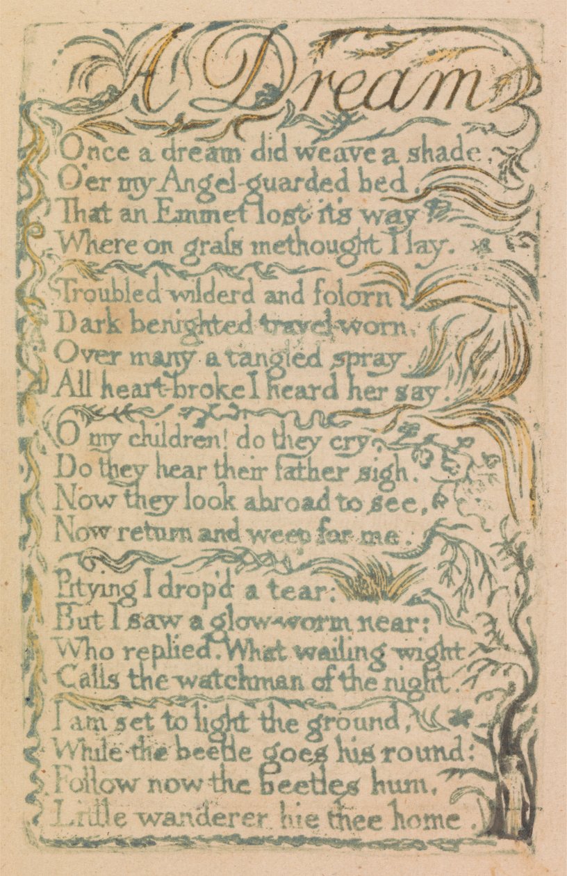 Lieder der Unschuld und der Erfahrung, Platte 14, "Lachlied" (Bentley 15) von William Blake