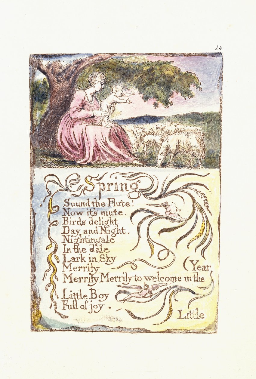 Frühling, 1789 von William Blake