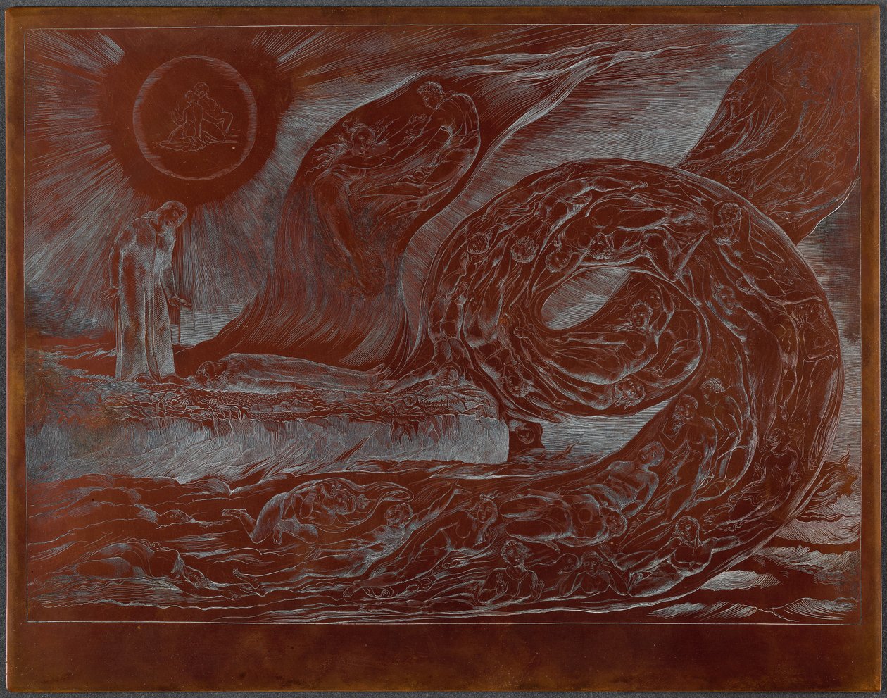 Der Kreis der Lustvollen: Paolo und Francesca von William Blake